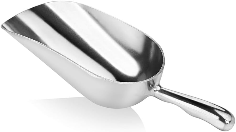 Cast Aluminum Utility Scoop for Ice, Flour, and Rice - Sturdy and Durable Ice Sc