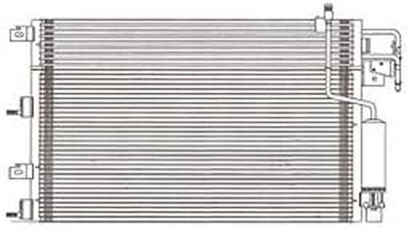 A/C Condenser Transmission Oil Cooler for 2008-2011 Ford Focus 2.0L Auto Trans