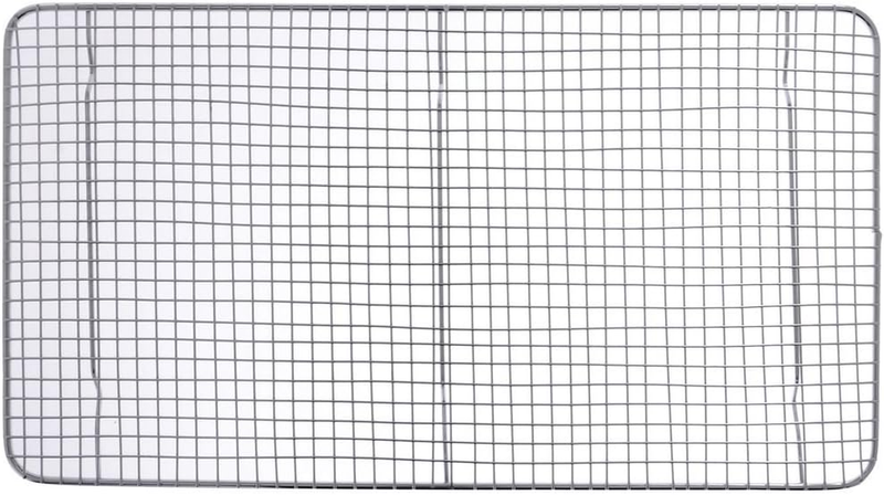 Wire Pan Grate 18X10 for Full Size Steam Pans Cooling Draining Elevating