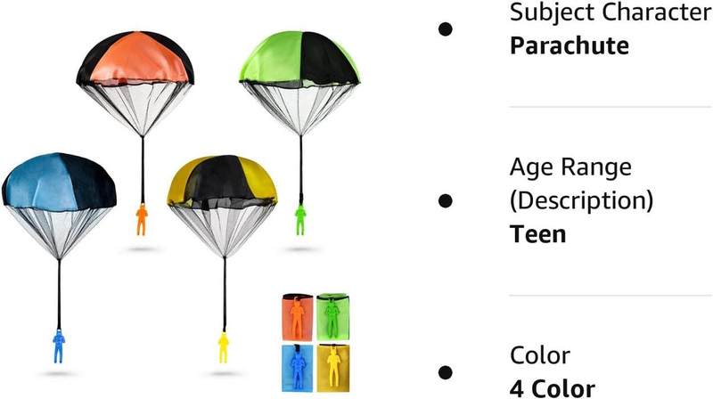 Parachute Toy, Tangle Free Throwing Toy Parachute, Outdoor Children'S Flying Toy
