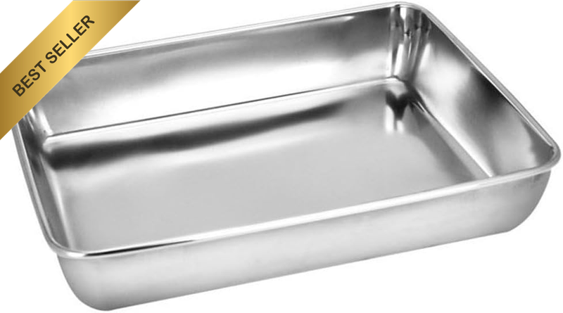 Sheet Pan,Cookie Sheet,Heavy Duty Stainless Steel Baking Pans,Toaster Oven Pan,J
