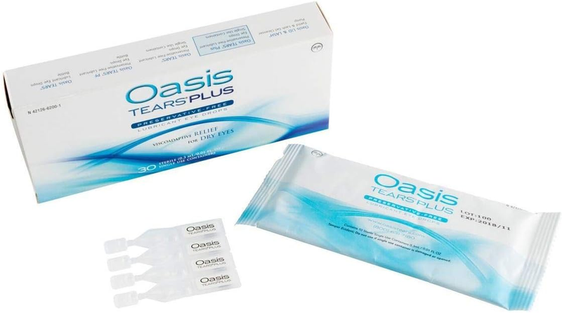 Oasis TEARS plus Preservative-Free Lubricant Eye Drops, 30 C
