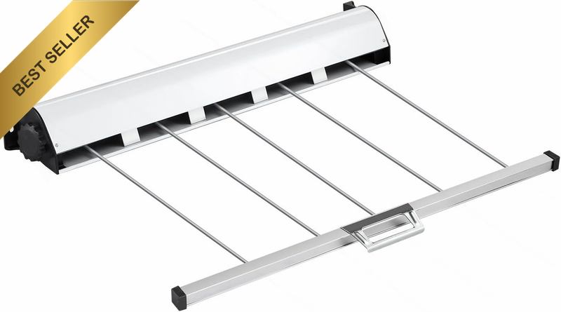 Retractable Clothesline Clothes Dryer Airer Rack Wall Outdoor Wet Dry Laundry Ga