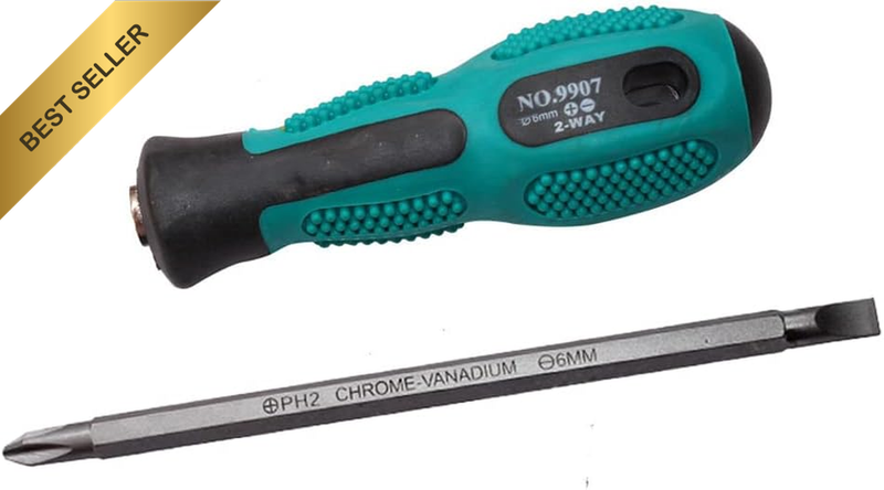 Screwdriver, Straight Cross 2 in 1 Screwdriver Repair Hand Tool for Household Ap
