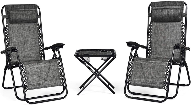 Patio Chaise Lounge Chairs Outdoor Yard Pool Re