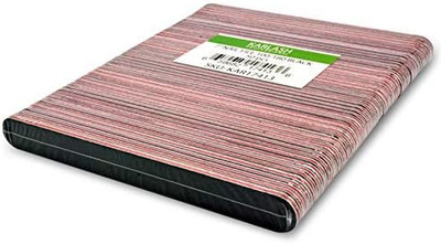 Professional Double Sided Emery Board 7'' Black Nail File 100/100 50Pcs