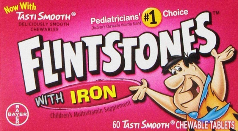 Flintstones Chewable Kids Vitamins with Iron,60 Count