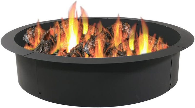 2Mm Thick Steel Fire Pit Ring Insert - DIY above or In-Ground Liner - 42-Inch Ou