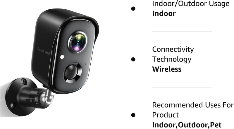 Security Cameras Wireless Outdoor, 1080P Battery Powered AI Motion Detection Spo