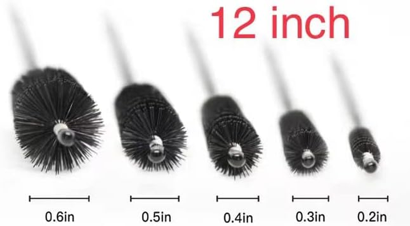 Straw Cleaner Brush Extend 12 inch, Wide 4 8 10 12 16mm diam Drink Straw Cleaner