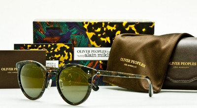 OLIVER PEOPLES SPELMAN Palmier Chocolat-Graphite w/Gold Mirror 50mm NEW IN BOX