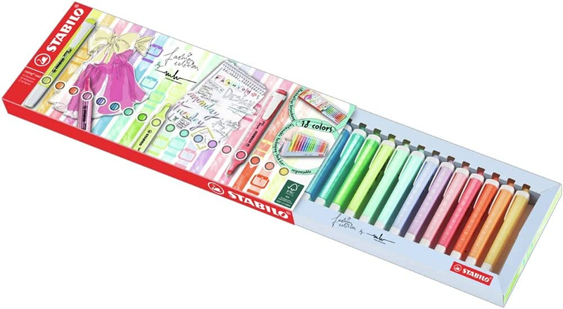 Swing Cool - Deskset Of 18 - Assorted Colors 8 Neon & 10 Pastel