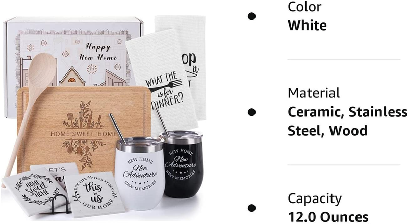Housewarming Gifts for New Home - Gift Box Newlywed Couple, Clients, Friends Uni