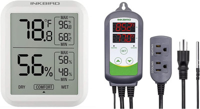ITC-308 Digital Temperature Controller and ITH-20 Digital Thermometer with Tempe
