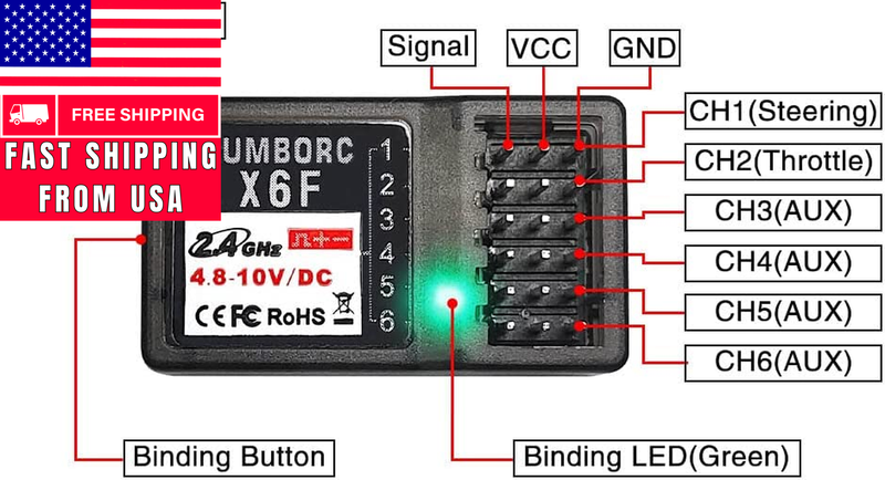 ATA HOBBY DUMBORC X4 2.4Ghz 4-Channel RC Radio Transmitter and Receiver