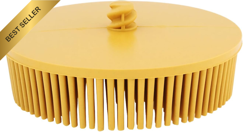 3Inch Abrasive Bristle Disc 80 Grit R-Type Abrasive Brush for Deburring Metal De