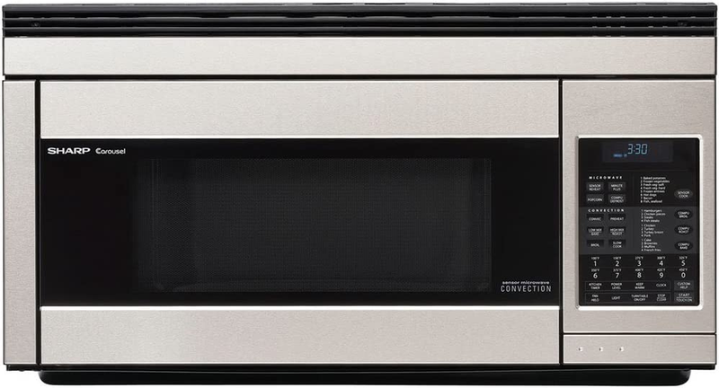 Sharp R1874T 850W Over-The-Range Convection Microwave, 1.1 Cubic