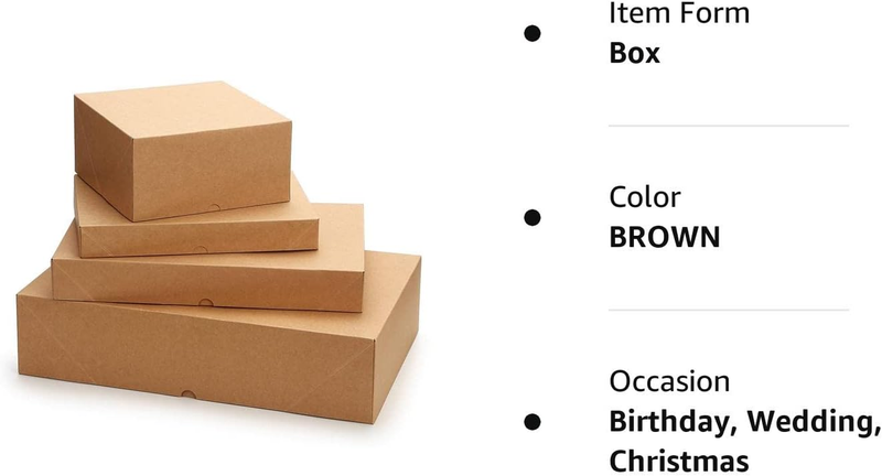 MOMONI 13 Piece Gift Boxes with Lids of Assorted Sizes with 4 Inch Deep Robe Box
