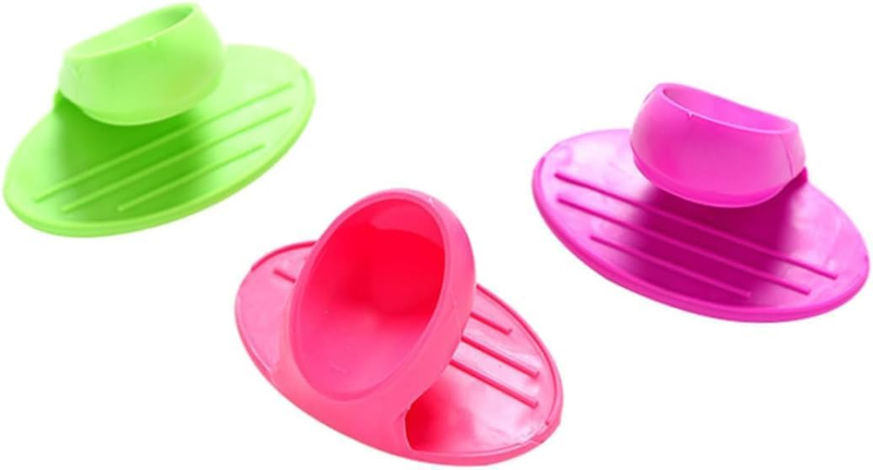 3 Pcs Silicone Kitchen Gloves, Oven Mitts, Hot Plate Gripper, Pan Dish Clip, Pot