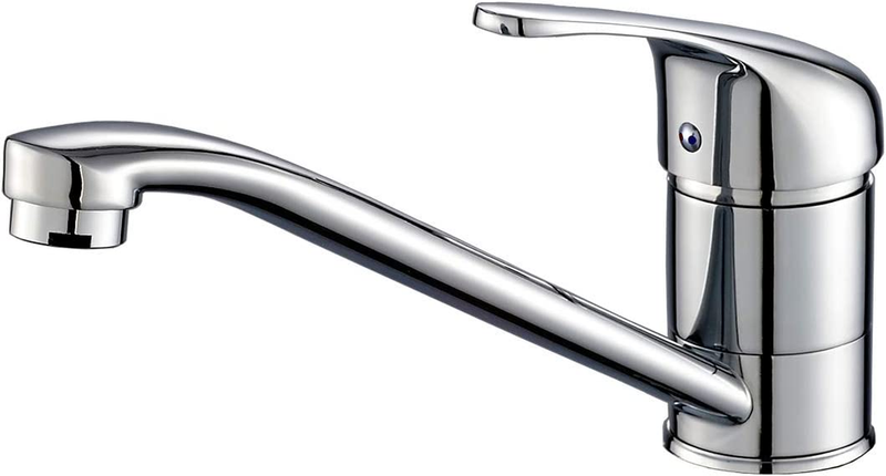 ROVATE Classic Single Handle Kitchen Sink Faucet, Brass 360 Degree Swivel Single
