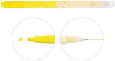 Dot E Pen, Double Sided Water- Based Marker Pen, Square Dot and Fine- Point Pen 