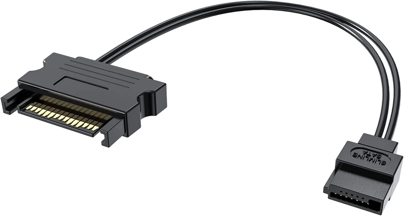 Cable, Sata Power 15-pin Male To Sata 6-pin Slimline Power Ad