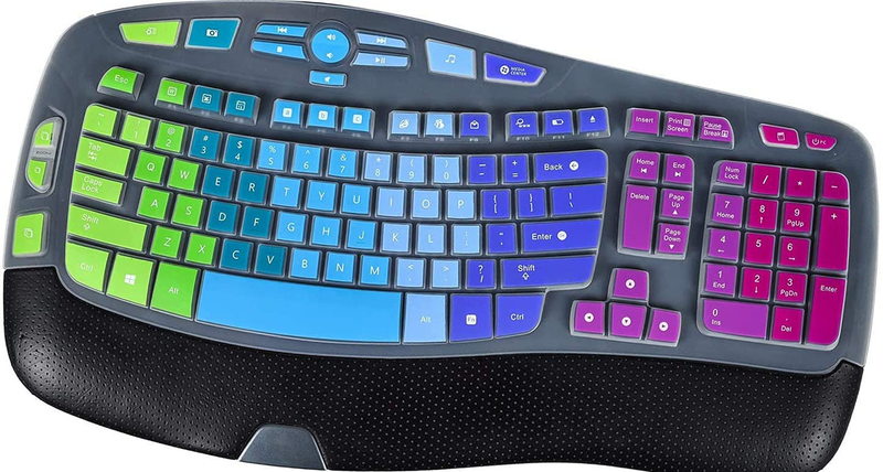 Keyboard Cover for Logitech K350 MK550 MK570, Ultra Thin Keyboard Cover Skin