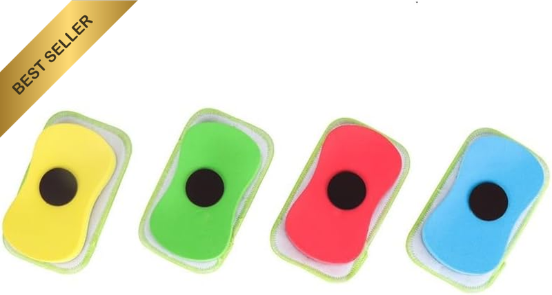 Chalkboard Erasers 4 Pieces Dustless Chalk Eraser Reusable Whiteboard Blackboard