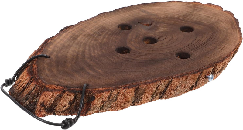 Wood Fern Mounting Board, Carbonized Solid Wood Wall Planter | for Staghorn Fern
