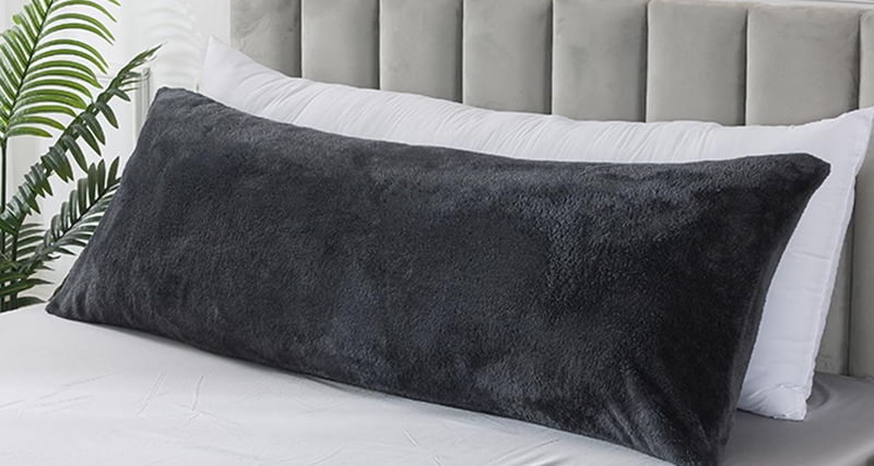 S For Adults, Ultra Soft Faux Fur Body Pillow Cover With Env