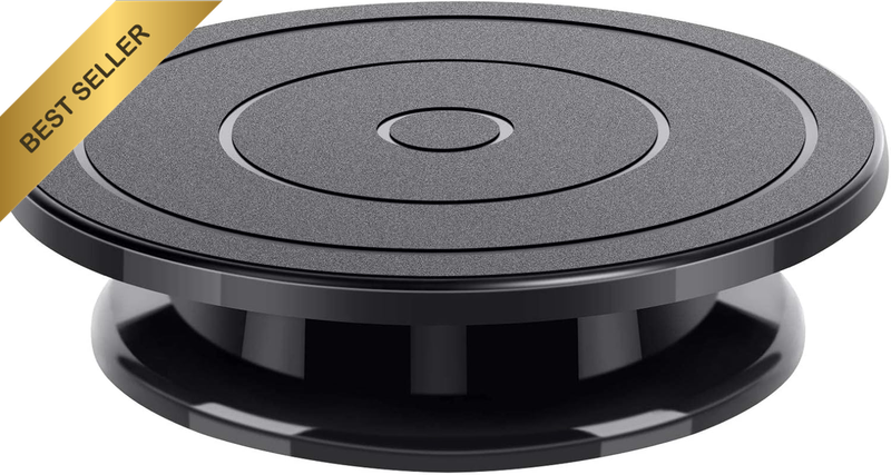 11 Inch Rotate Turntable Sculpting Wheel Black Revolving Cake Turntable Painting