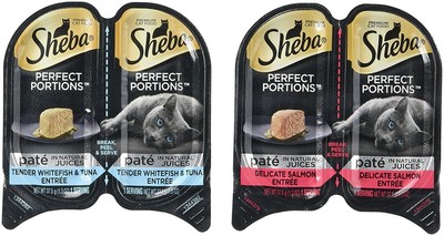 Premium Cat Food Perfect Portions Multipack - Delicate Salmon Entree And Tend...