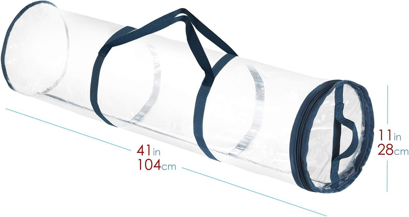 Wrapping Paper Storage Container - Clear Wrapping Paper Holder Fits up to 14 Rol