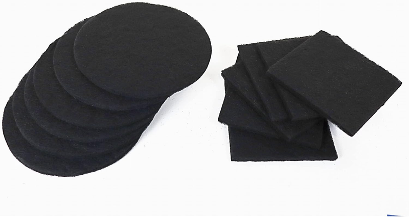 12-Pack Charcoal Filters for Compost Bin - Odor Eliminating 2-in-1 Solution