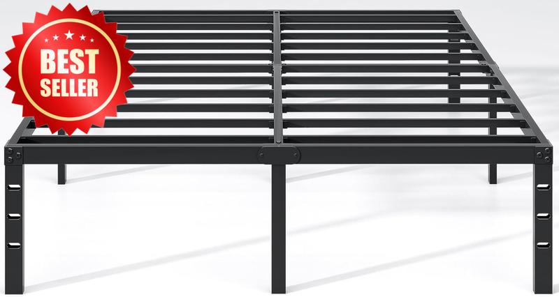 Black Queen Metal Bed Frame 14