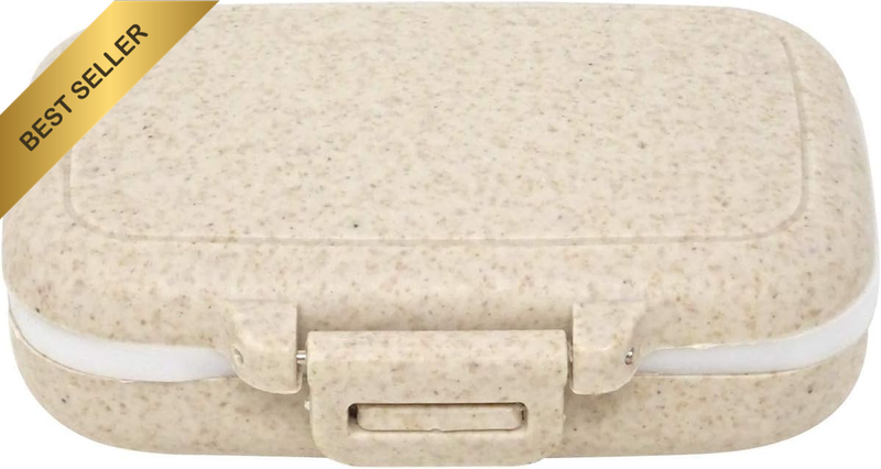 Vitamin Organizer Box, Portable Pill Case, Small Pill Box Healthy Eco-Friendly W
