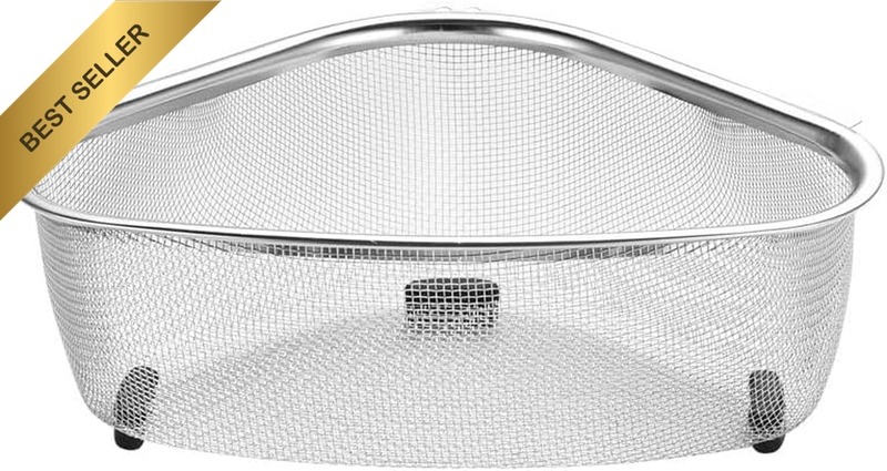 Dish Rack 1Pc Drain Basket Sink Brush Holder Corner Sink Triangular Sink Drainer