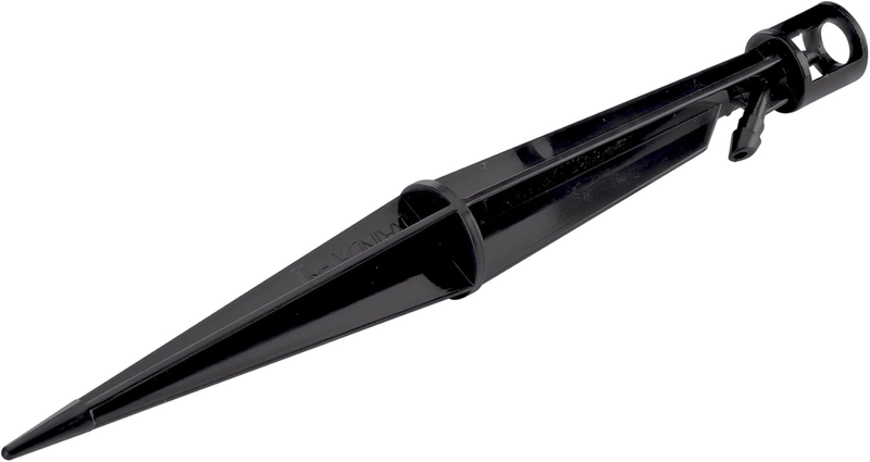 8-Inch Sprinkler Stake with 4-Inch Riser for Drip Irrigation 5-Pack Black
