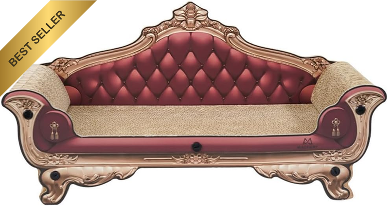 Cat Luxury Cardboard Sofa,Corrugated Paper Bed,Couch Shaped Cat Scratching Board
