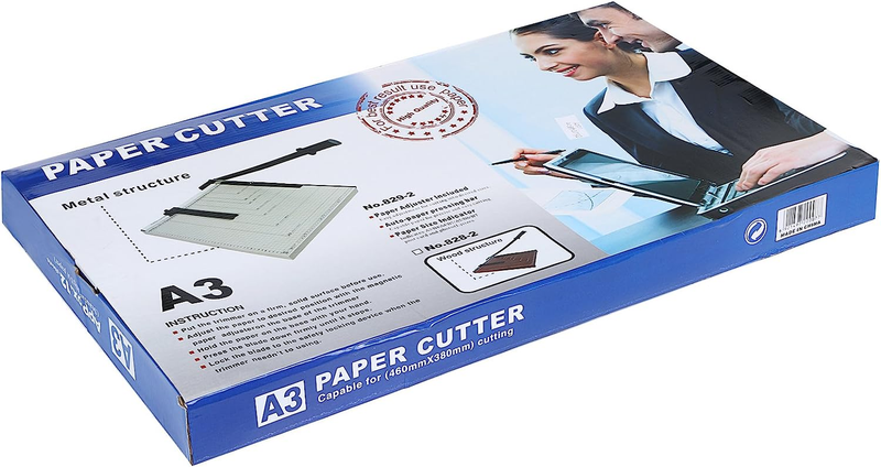 Heavy Duty Paper Trimmer, 18&Prime; Cut Length A2-B7 Guillotine Paper Cutter Wooden