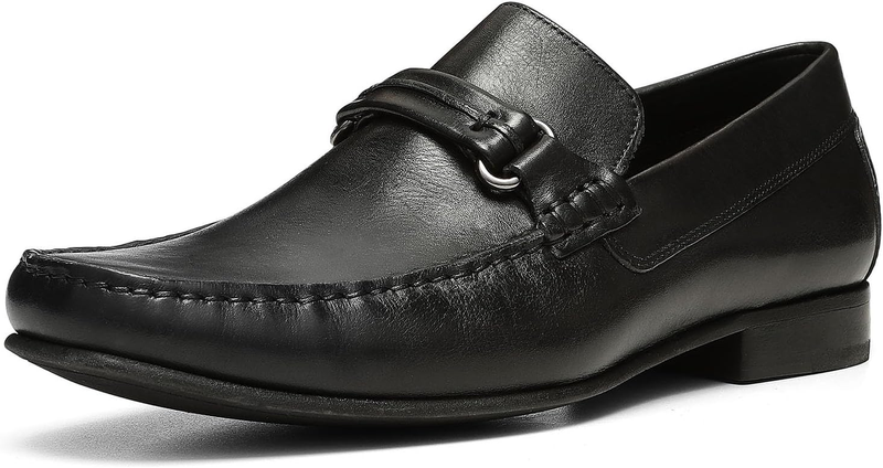 Donald Pliner Donnie Men’s Slip-On Loafer - Stacked Heel – Classic Dress Loafers