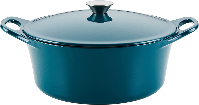 Dutch Oven/casserole Pot With Lid, 5 Quart, Teal