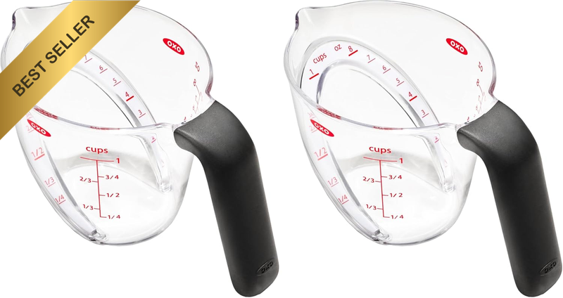 Good Grips Angled Measuring Cup, 250Ml / 1 Cup (Pack of 2)