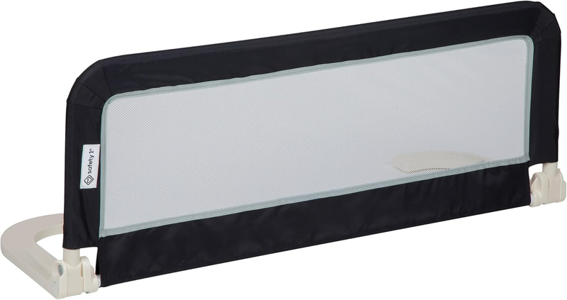 Safety 1st Bed Rail Portable Toddler Guard Foldable Travel Mesh Grey