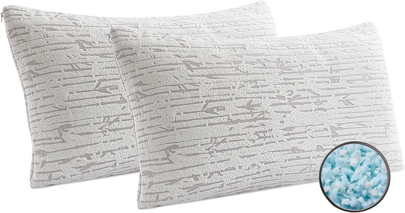 Memory Foam Pillow - King Size Set of 2 Memory Foam Pillows,