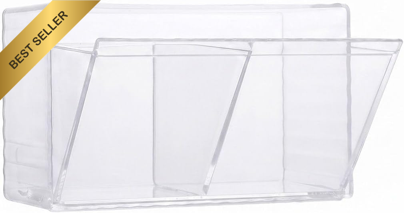Wall Mounted Makeup Organiser Clear Plastic Dustproof Cotton Pad Cotton Bud Stor