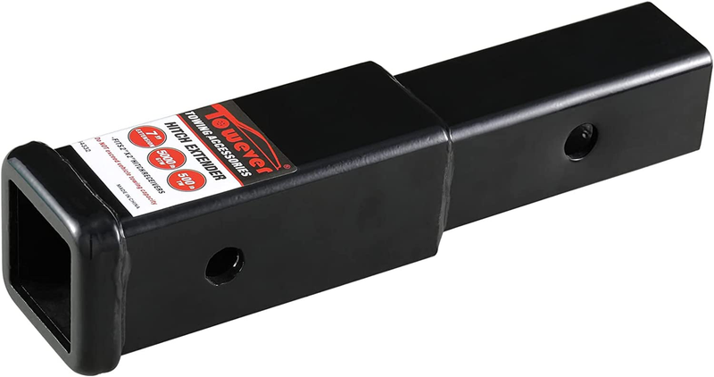 Towever 84332 Trailer Hitch Extender 2 Inch Hitch Receiver Tube Extension, 7 inc