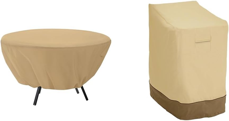 Terrazzo Water-Resistant 50 Inch round Patio Table Cover, Outdoor Table Cover, S