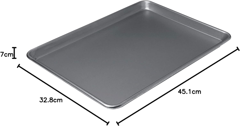 - Non-Stick Baking Sheet Pan, Heat Resistant, Professional Baking Tool (Grey)