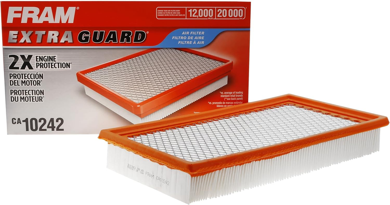 CA10242 Extra Guard Panel Air Filter Fits Select Ford, Lincoln, Mazda, Model Yea
